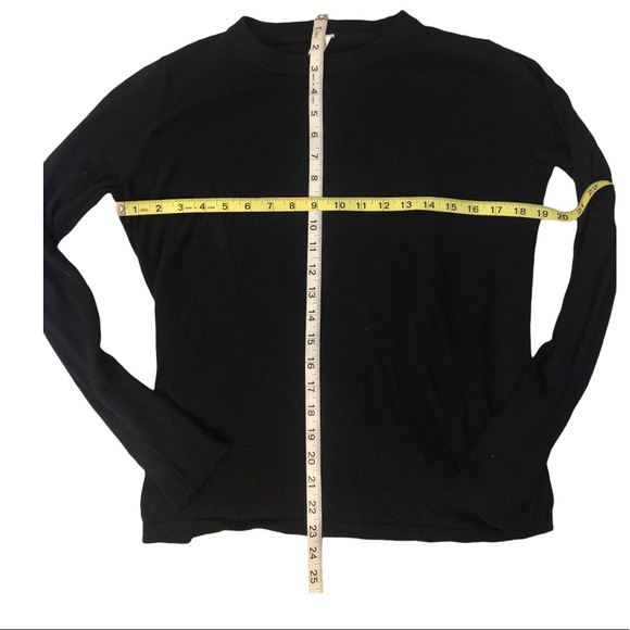 Lululemon black sweater cashmere Sz 4 - Picture 14 of 14